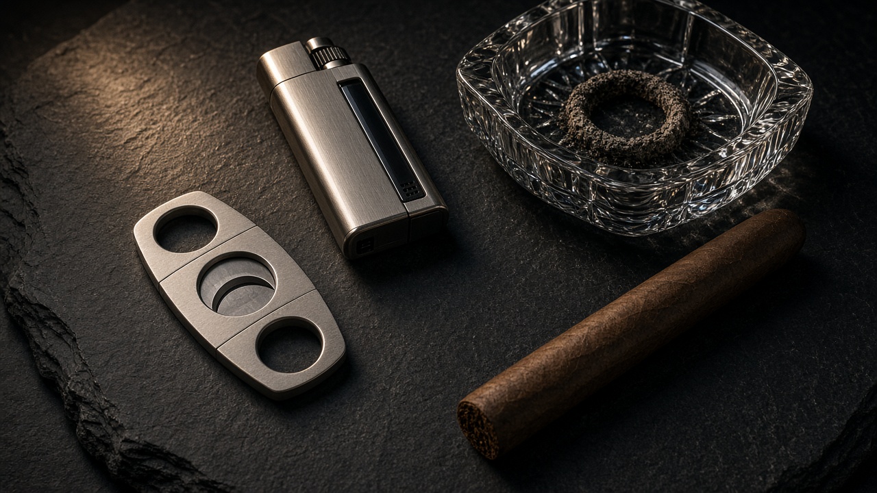 Каттер, запальничка і попільниця — набір аксесуарів, Royal Smoke